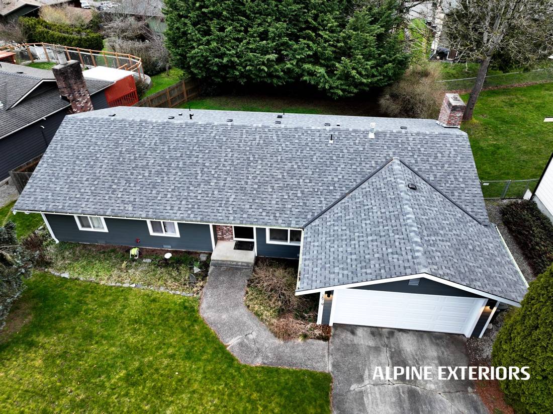 Anacortes Roofing Co GAF shingle roof installation in Anacortes, WA